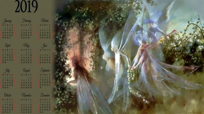 Обои картинки фото календари, фэнтези, призрак, существо