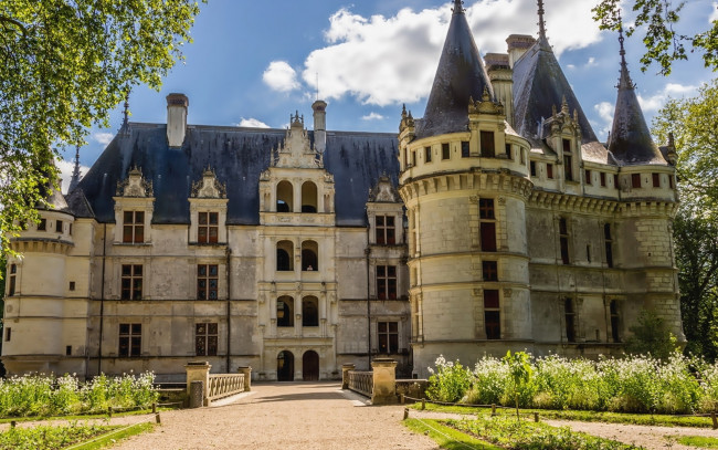Обои картинки фото chateau azay le rideau, france, города, замки франции, chateau, azay, le, rideau