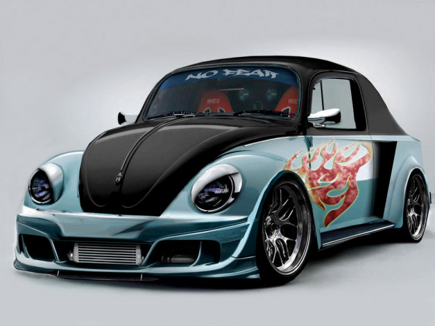 Обои картинки фото volkswagen, beetle, автомобили, виртуальный, тюнинг