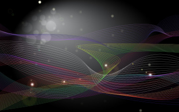 Картинка 3д графика abstract абстракции линии волны цвета краски блики круги