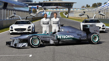 Картинка спорт формула mercedes racing f1 w04