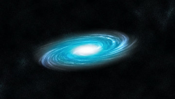 Картинка космос галактики туманности диск звезды голубой галактика