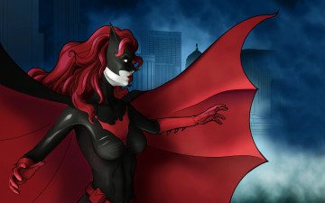 обоя batwoman, рисованные, комиксы, комикс, бэтгёрл