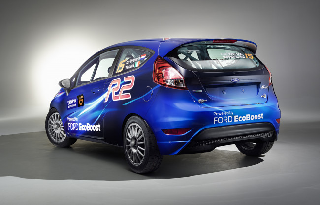 Обои картинки фото автомобили, ford, fiesta, r2, 2015г, синий