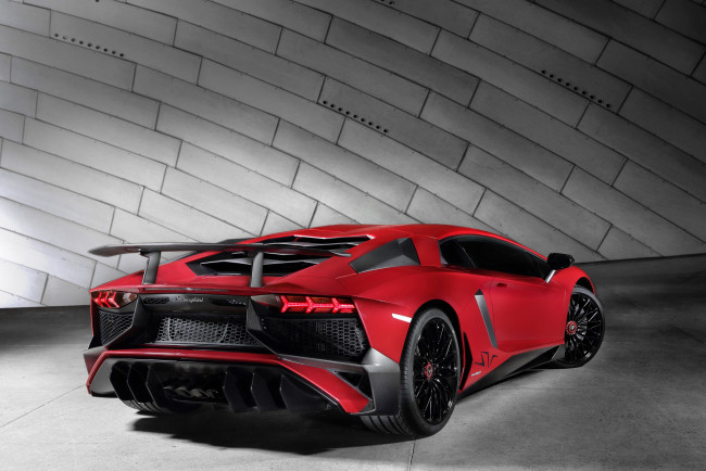 Обои картинки фото автомобили, lamborghini, 2015г, lb834, superveloce, красный, lp, 750-4, aventador