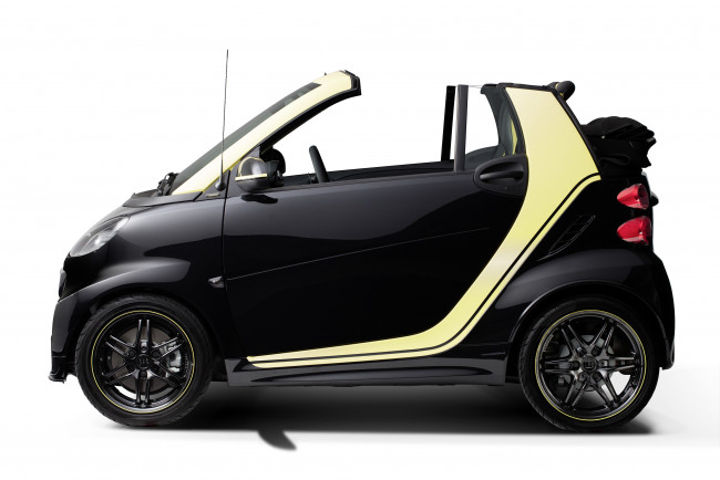 Обои картинки фото автомобили, smart, 2015г, c451, cabrio, moscot, fortwo