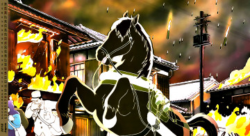 Картинка календари аниме лошадь люди взрыв