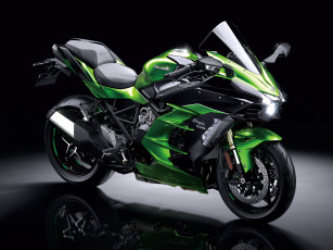 обоя kawasaki ninja h2 sx, мотоциклы, kawasaki, мотоцикл, зеленый