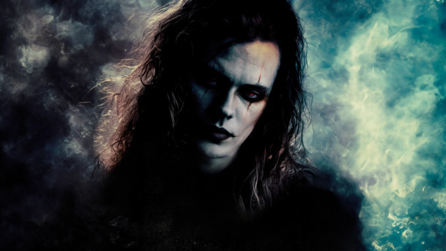 Обои картинки фото the crow 2024, 3д графика, мультфильмы,  кино,  видео игры, bill, skarsgard, the, crow, ворон, 2024