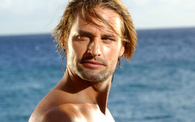 Обои картинки фото мужчины, josh holloway, актер, лицо, море