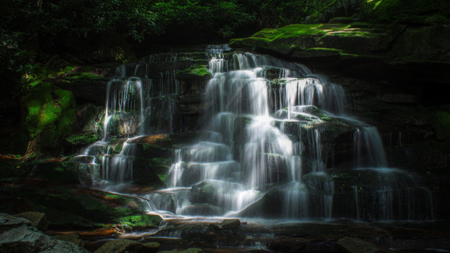 Обои картинки фото elakala falls, blackwater canyon, west virginia, природа, водопады, elakala, falls, blackwater, canyon, west, virginia