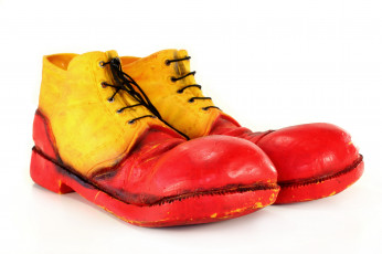 Картинка разное одежда обувь текстиль экипировка башмаки клоуна