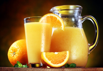 Картинка еда напитки +сок сок стакан кувшин апельсин