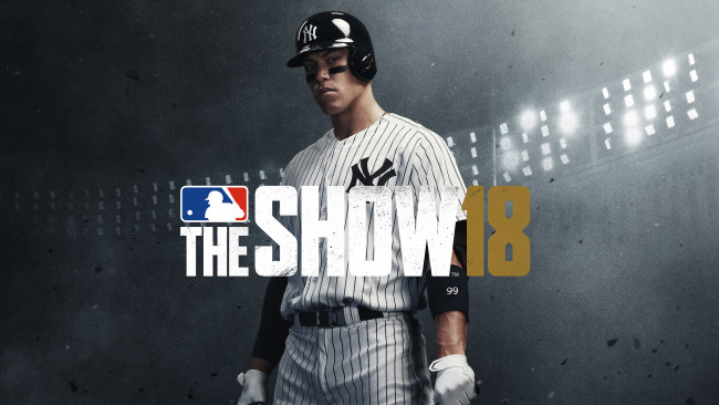 Обои картинки фото mlb the show 18, видео игры, 2018, playstation, 4, постер, спортивный, симулятор, mlb, the, show, 18