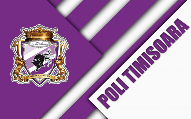 Обои картинки фото politehnica timisoara fc, спорт, эмблемы клубов, румыния, логотип, румынский, футбольный, клуб, acs, poli, timisoara, politehnica, fc, футбол