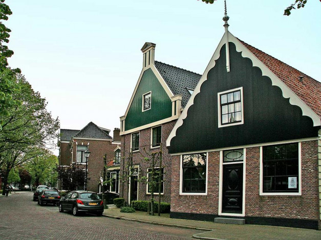 Обои картинки фото голландия, заанстад, города, здания, дома