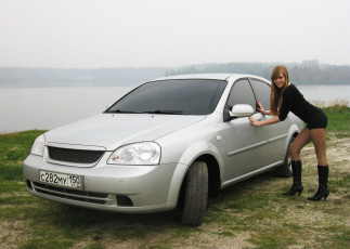 Картинка автомобили авто девушками girl auto