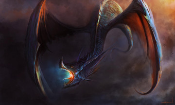Картинка фэнтези драконы пасть