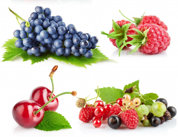 Обои картинки фото еда, фрукты, ягоды, коллаж