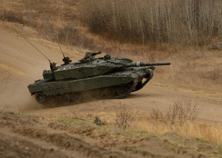 Картинка техника военная+техника боевой leopard-a4m дорога танк