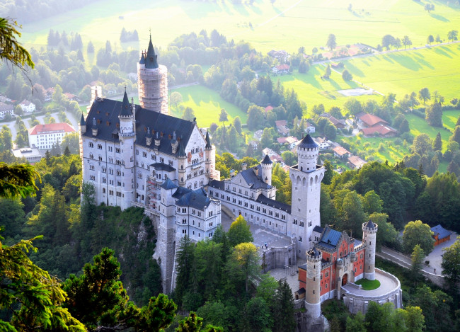 Обои картинки фото города, замок нойшванштайн , германия, germany, bavaria, neuschwanstein, castle