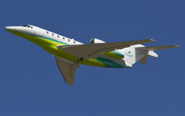 Картинка авиация пассажирские+самолёты средний дальнемагистральный двухмоторный турбовентиляторный citation x cessna 750 бизнес-класса самолёт