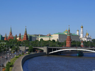 обоя москва, кремль, города, россия