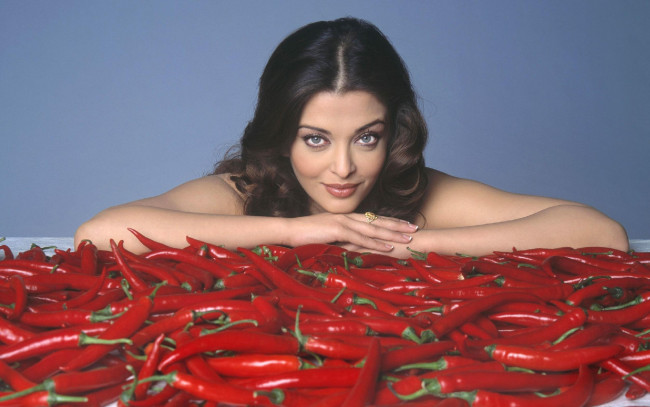 Обои картинки фото Aishwarya Rai, девушки