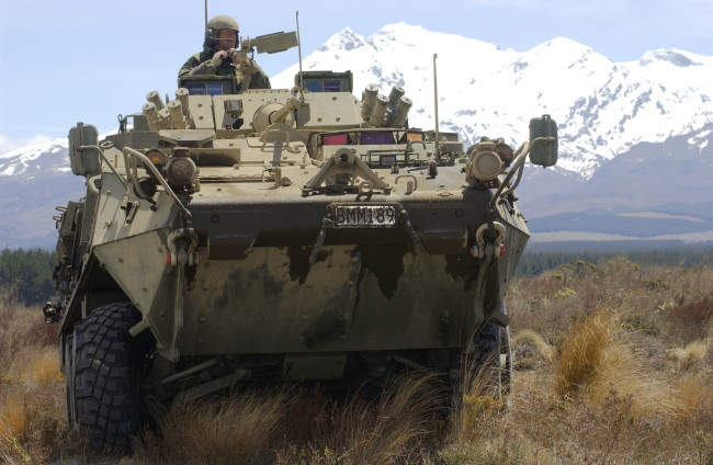 Обои картинки фото техника, военная, бтр, м1126, stryker, колесная, бронетехника