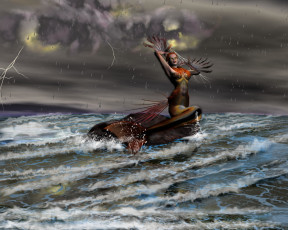 Картинка 3д графика fantasy фантазия море