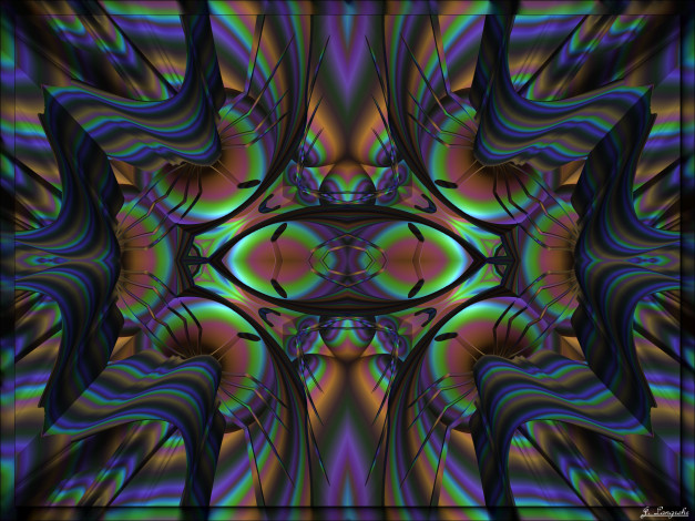 Обои картинки фото 3д, графика, fractal, фракталы, цвет, узор, фон, линии