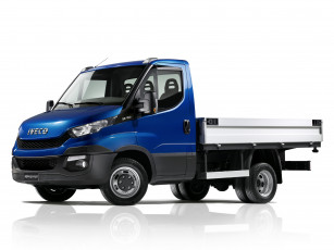 Картинка автомобили iveco daily 35 chassis синий 2014 cab