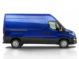 обоя автомобили, iveco, синий, van, 2014г, daily