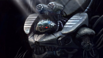 Картинка фэнтези роботы +киборги +механизмы робот