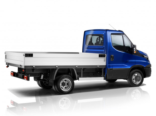 Обои картинки фото автомобили, iveco, синий, 2014, cab, chassis, daily, 35