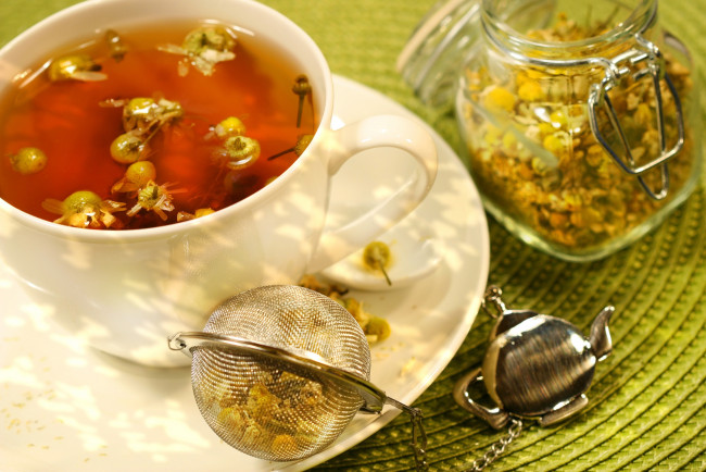 Обои картинки фото еда, напитки,  Чай, ромашковый, чай