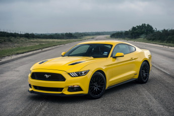 обоя автомобили, mustang, hennessey, 2015, г, supercharged, gt, hpe750