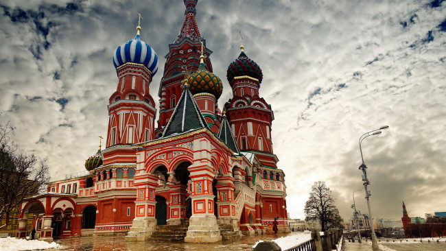 Обои картинки фото города, москва , россия, кремль, красная, площадь, собор, москва