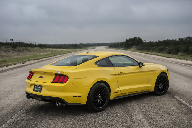 Обои картинки фото автомобили, mustang, hennessey, 2015, г, supercharged, gt, hpe750