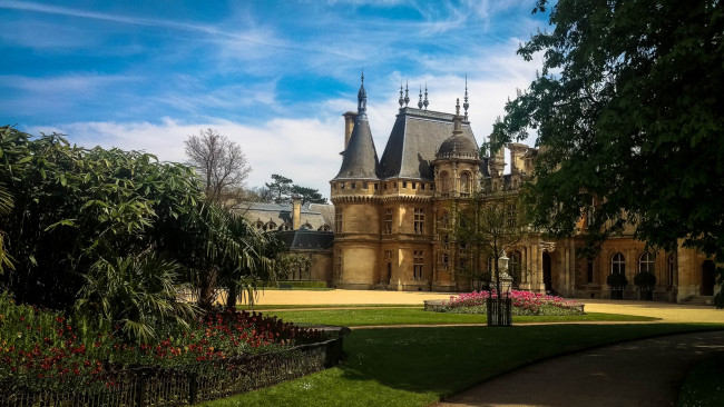 Обои картинки фото waddesdon manor, города, - дворцы,  замки,  крепости, поместье