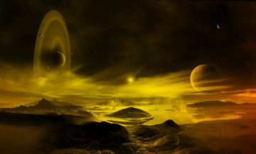Картинка 3д+графика атмосфера настроение+ atmosphere+ +mood+ поверхность вселенная планеты