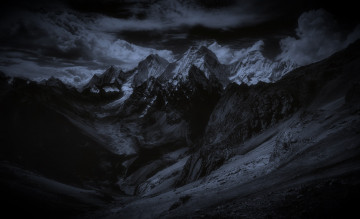 Картинка природа горы ночь