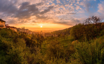 Картинка города -+пейзажи рассвет