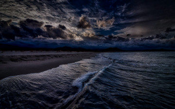 Картинка природа побережье море камни облака