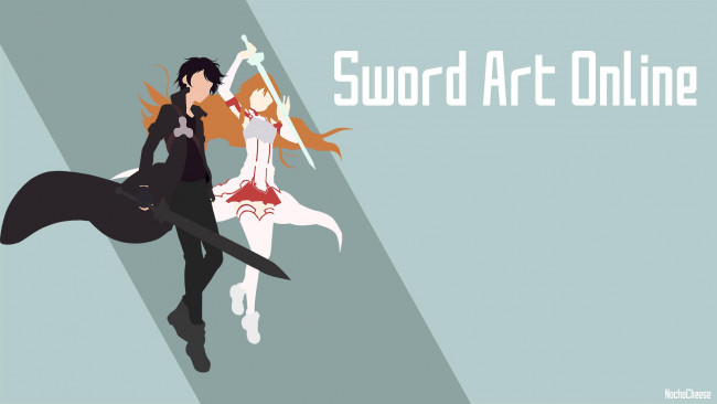 Обои картинки фото аниме, sword art online, фон, взгляд, девушка