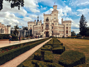 Картинка castle+hlubokа+nad+vltavou города замки+чехии castle hlubokа nad vltavou