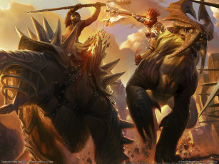Картинка видео игры golden axe beast rider