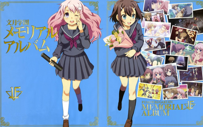 Обои картинки фото аниме, baka, to, test, shoukanjuu