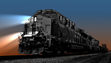 Картинка техника поезда дорога железная состав рельсы локомотив