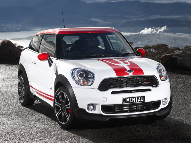 Обои картинки фото автомобили, mini, john, cooper, works, paceman, au-spec, светлый, r61